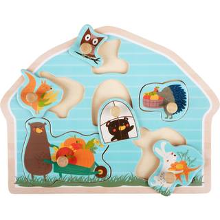 Little Woodies - Knoppuslespil i træ (6 brikker)