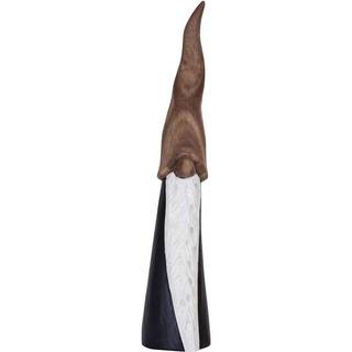Tall Santa wood, black H 21.5cm