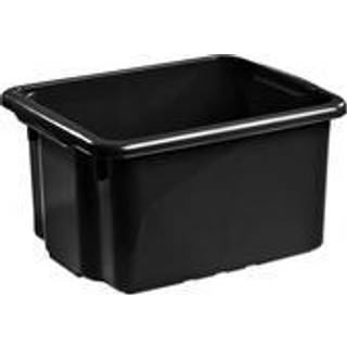 Opbevaringskasse Nordiska Plast Nordic, sort, 365 x 295 x 200 mm, 15 liter