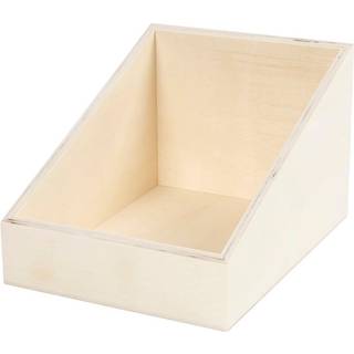 Elegant displaykasse med skråsider - 12x19,5x15 cm