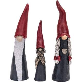 Tall Santa Family 3 stk H.7-9,5cm