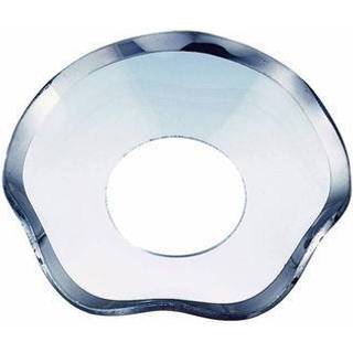 Lysærme med klar bølget sølvkant, 55 mm, 6-pak - Nybro