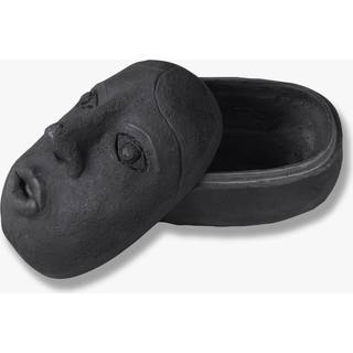 Mette Ditmer Art piece face krukke 9x12 cm Black