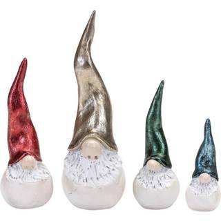 Santa High Hat white/metallic 4 stk H.4,5-10cm