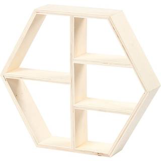 Elegant Sættekasse i Lyst Træ - 25 cm Høj