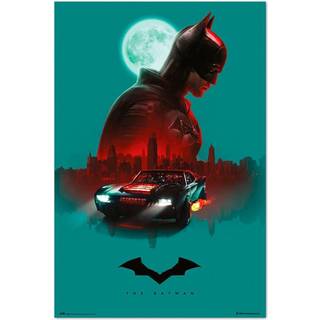 Grupo Erik Officiel Batman -plakaten - 35,8 x 24,2 inches / 91 x 61,5 cm - Batman -plakat - Sendt rullet op - Cool plakater - Kunstplakat - Plaka