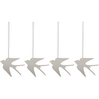 Cooee Design Easter Deco Bird Cafe Au Lait 4-pack Påskedekoration 4-pak - Påskdekorationer Rustfrit Stål Sand - HI-035-19-SA