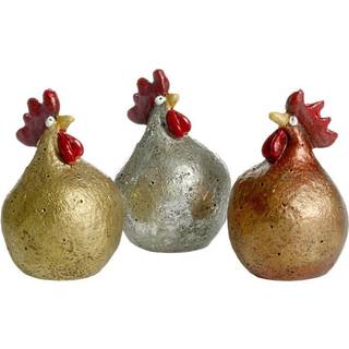 Hen 3stk Amethyst, Rose quartz, Jade H5,2cm