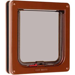 Petmate Lockable Cat Flap - Brown