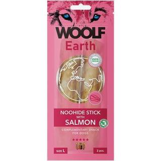 Woolf Earth Noohide Stick, Salmon L, 2 stk -