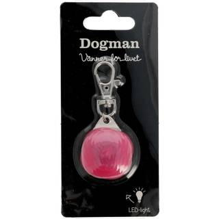 Hundeblinker m. LED - pink (På lager i varehus)