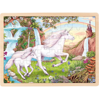Goki - Unicorn Puzzle - (57366) Wood