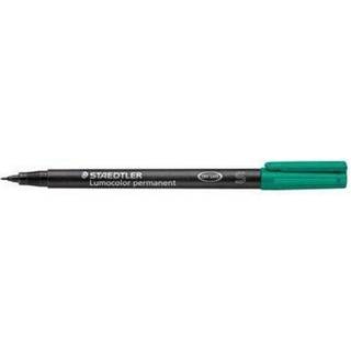 Staedtler LUMOCOLOR PERMANENT S 0.4 mm GRØN, ÆSKE 10 STK
