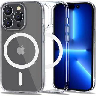 iPhone 14 Pro Max Tech-Protect Flexair Hybrid Bagside Cover - MagSafe Kompatibel - Gennemsigtig