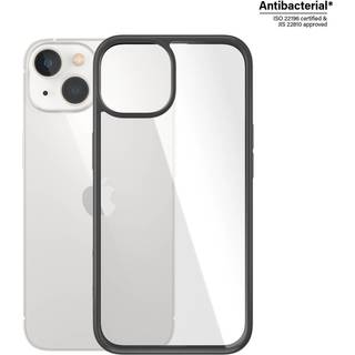 Panzerglass klart cover med sort ramme til iPhone 14
