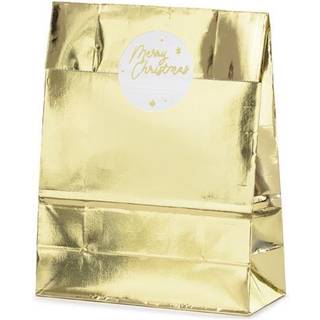 3 stk. Juleposer uden hank - Merry Christmas 18,5x28,5x8cm