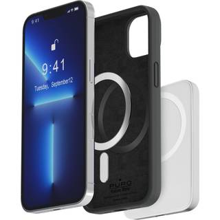 Puro Icon Mag Cover (iPhone 14 Plus) - Sort
