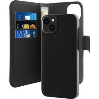 Puro 2-i-1 iPhone 14 Plus Magnetisk Pung Taske - Sort
