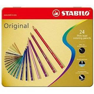 Stabilo Original 87, farveblyanter i metaletui 24stk