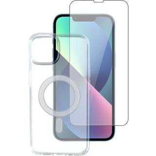 iPhone 14 4smarts Second Glass X-Pro 360° Protection Set Premium - MagSafe Kompitabel - (Cover + Skærmbeskyttelsesglas)