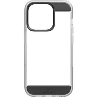iPhone 14 Pro Black Rock Air Robust Bagside Cover - Gennemsigtig / Sort