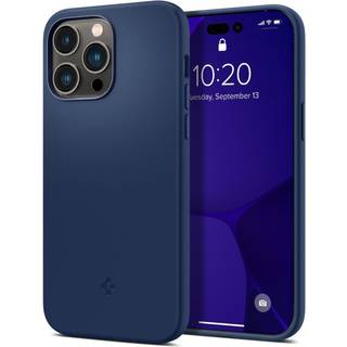 Spigen Silicone Fit MagFit (iPhone 14 Pro Max) - Mørkeblå