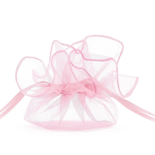 Pink organza poser, 25 cm
