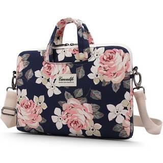 Canvaslife Briefcase Taske Til MacBook / PC 13-14" - Navy Rose