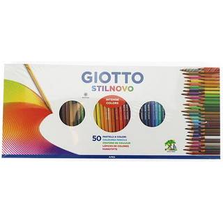 Giotto Stilnovo Farveblyanter, 50 stk Sæt med 50 farveblyanter fra Giotto Stilnovo. Indeholder 50 brillante, assorterede farver. Farveblyanterne har en stregbredde på 3,3 mm.