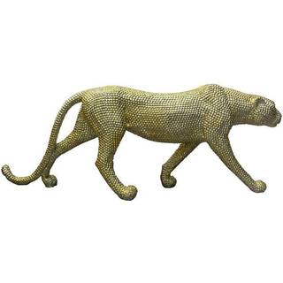 Dekorativ figur DKD Home Decor Gylden Leopard 120 x 23 x 44 cm