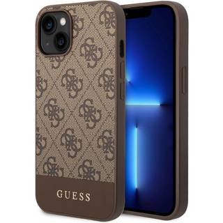 Guess 4G Stripe iPhone 14 Hybrid Cover - Brun