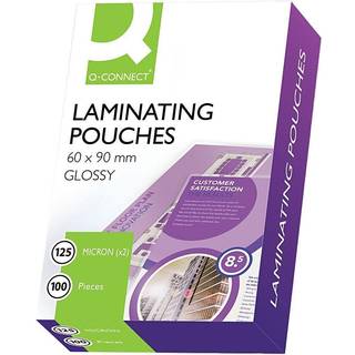Q-connect lamineringslommer 60x90 mm 125 mic