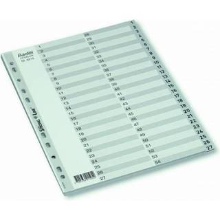 Bantex Strongline register A4 grå med sorte tal 1-54