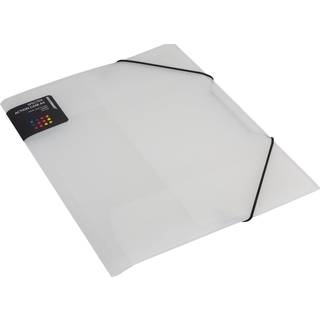 Dokusmart plastmappe A4 med 3 klapper klar