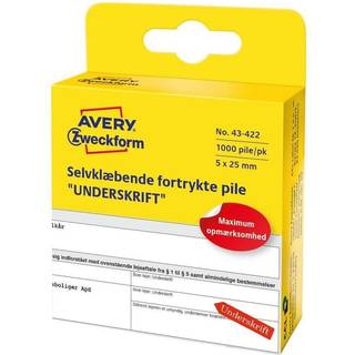 Avery etiketter med Pil signatur 43-422 5x25mm