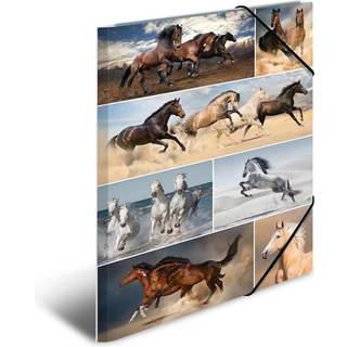 HERMA Elasticated folder A3 cardboard horses