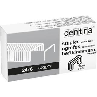 Hæfteklamme Centra 24-6 galv. 20 æsker a 1000, Esselte 623697