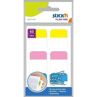 Stick'N indexfaner i pap 28x25mm i flere farver, 6x10 stk