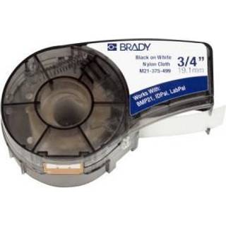 Tape Hvid/Sort 19,0Mm Vinyl Brady