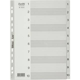Bantex Strong-Line®Register Grå A4 1-10, Grå