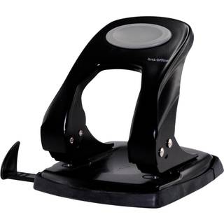 Office hulapparat 2-huls sort, 40 ark, støbt metal