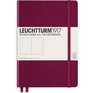 Leuchtturm1917 - Notebook Hardcover Medium A5-251 nummererede sider til skrivning og journalf?ring (Port Red Plain)