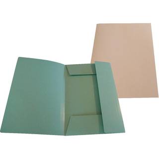 Karton mappe 125 med 3 klapper A4 250g rosa