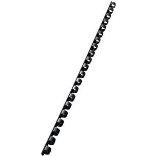 Udgår: Spiralringe plastik 8mm sort (100)