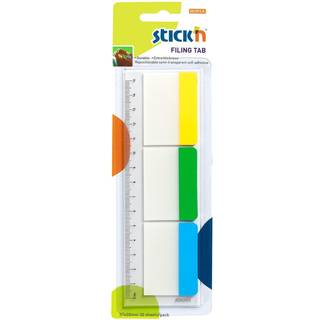 Stick'N kraftig register indexfaner 37x50mm, 3x10 stk