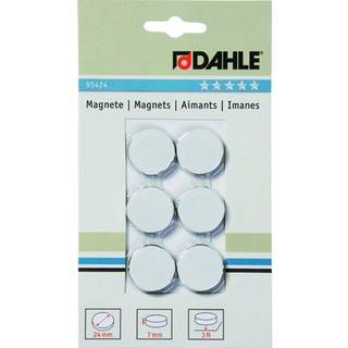 Dahle magneter Ø24mm hvid 6stk