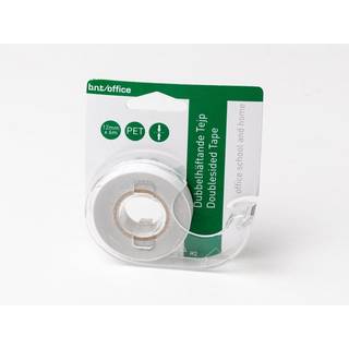 BNT dobbeltklæbende tape 12mmx6m m/dispenser klar