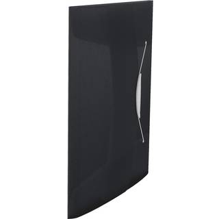 3-klap elastikmappe Esselte Vivida PP A4, VIVIDA sort, varenr. 624043, 10 stk.
