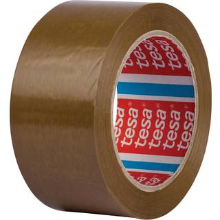 Tesa 04100-00228-00 Pakketape Præget, 66 m x 50 mm brun