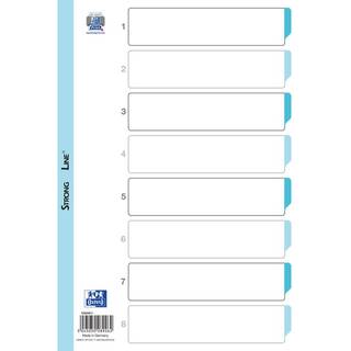 Oxford Strong-Line®Register A4 Hvid Pp 1-8, Hvid